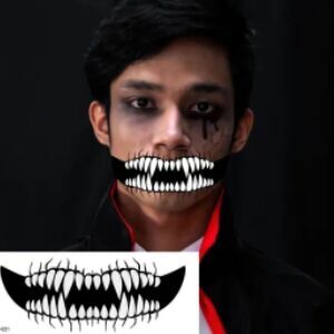 HORROR COPLAY HALLOWEEN COSTUME ACCESSORY FACE TATTOO